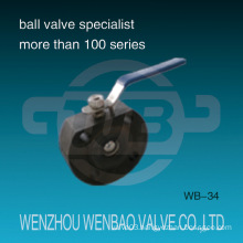 1PC Italy Carbon Steel Wcb Wafer Ball Valve with Handle